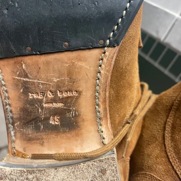 RAG & BONE MENS SUEDE BOOTS SIZE 45 (12us) - Picture 4 of 4